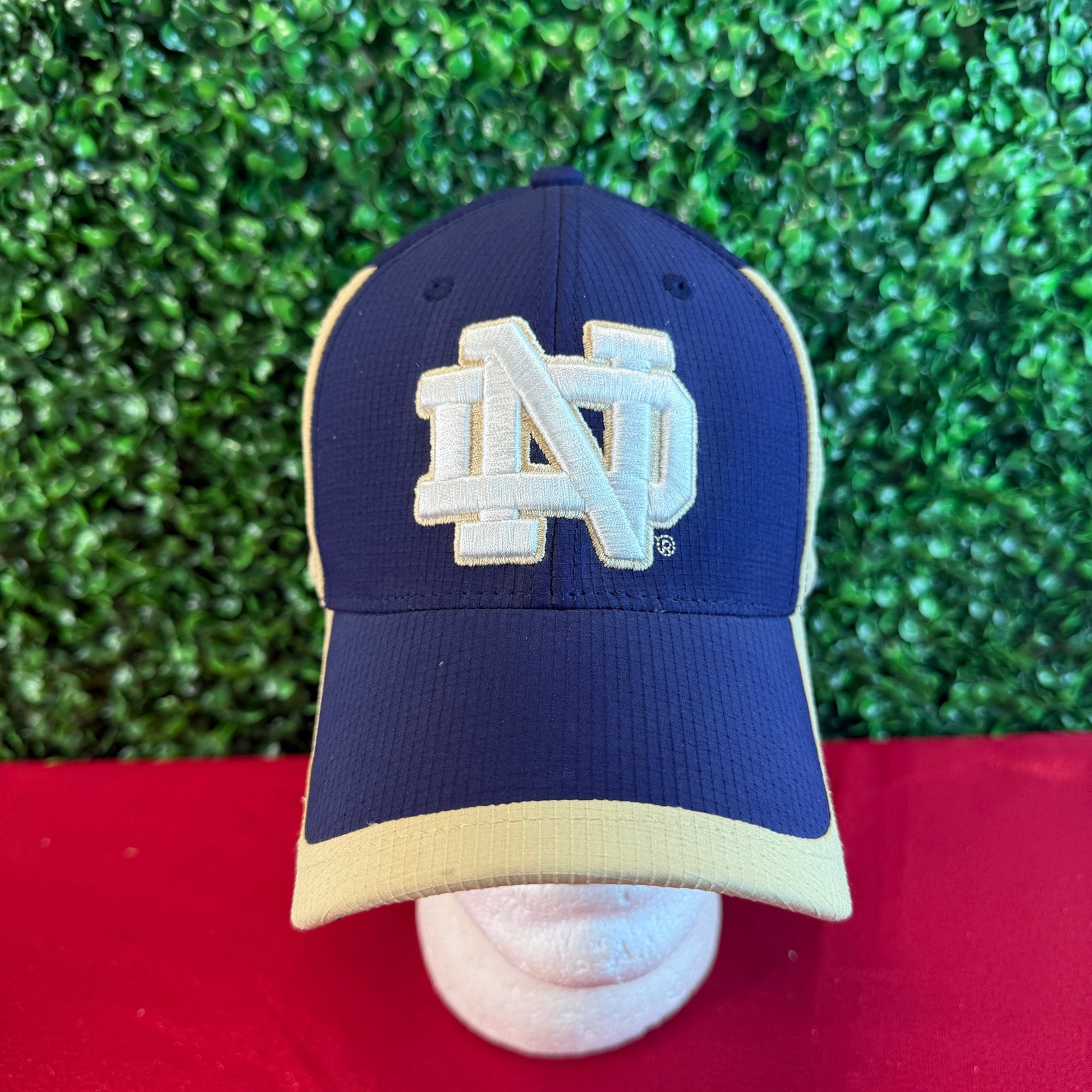 Notre Dame Fighting Irish Under Armour Hat Blue Crown Gold Brim Adjustable Cap Notre Dame Fighting Irish Under Armour Hat Blue Crown Gold Brim Adjustable Cap